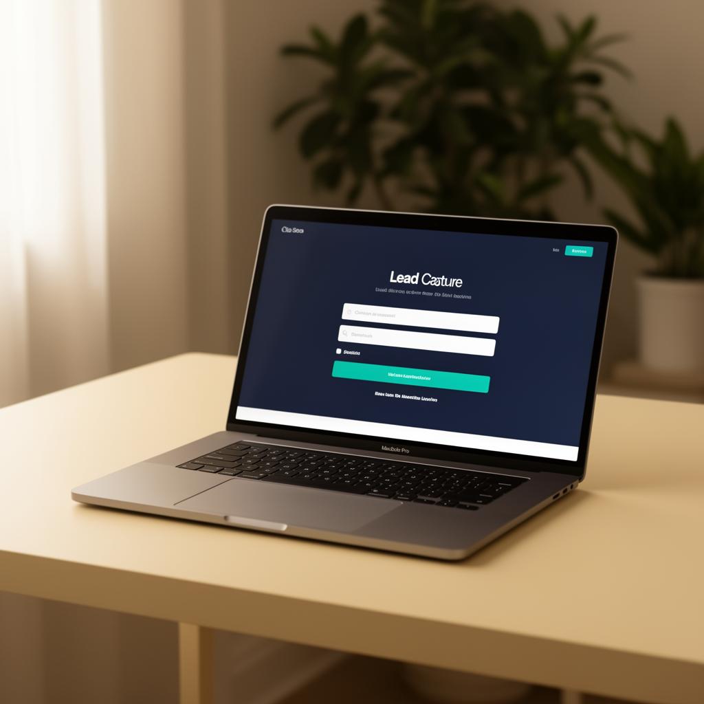The Daily Lead Source multi-company platform on a clean desk